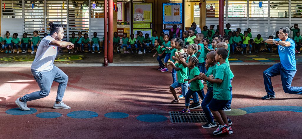 1danse1ecoleOK 23 novembre 2020. Ecole Danglades, Cayenne. prestations dans le cade du Festival des Danses Métisses.