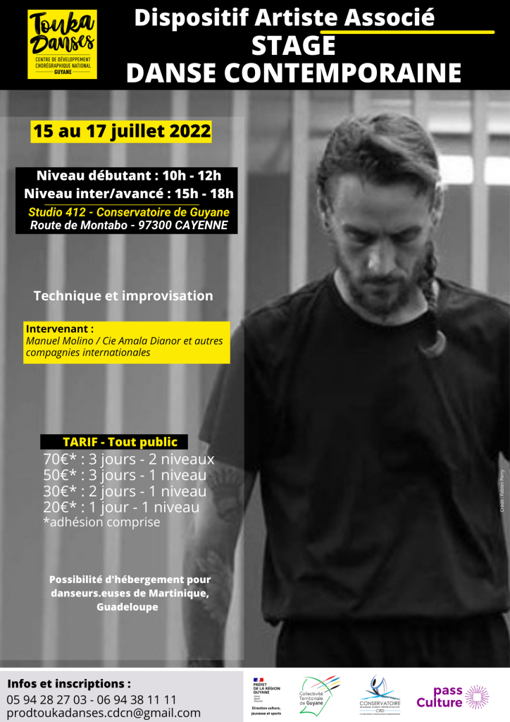 Affiche stage danse contemporaine A4 couleur Affiche stage danse contemporaine A4 couleur